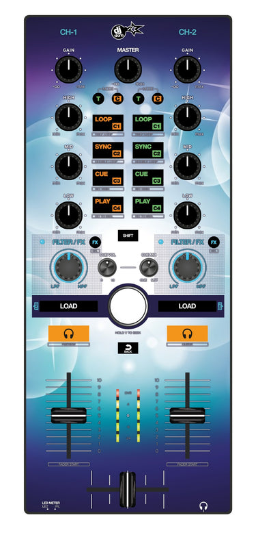 Reloop Mixtour Skin Bubble Space